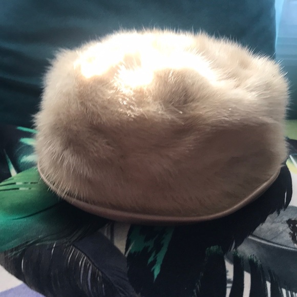 Vintage Howard Albert NY Real Mink Fur Pillbox Hat - Picture 6 of 6